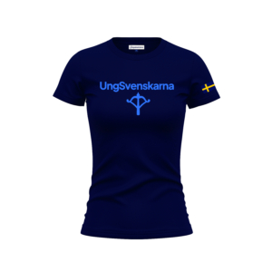T-shirt, Blåbärsblå (Dam) (US)